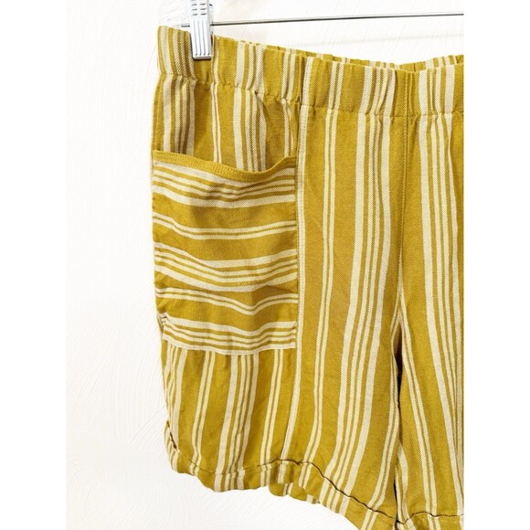 SALE- J Jill Women's Linen Blend Shorts Elastic Waist Relaxed Fit Lagenlook M - Picture 4 of 9